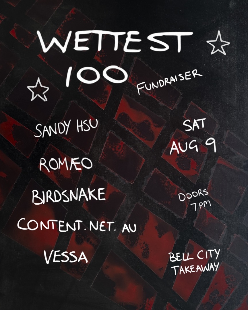 Wettest 100 Naarm Fundraiser