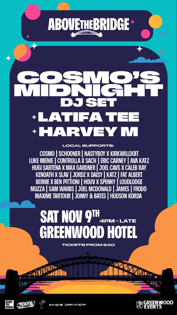 WHO'S DRIVING? X ABOVE THE BRIDGE ft. COSMO'S MIDNIGHT (Dj set) - Greenwood